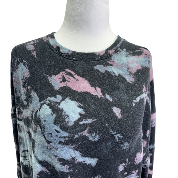 Athleta Black Multi colour Pullover Sweatshirt Long Sleeve Size S - Picture 3 of 10